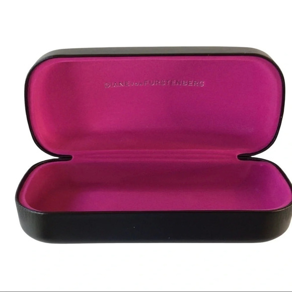💰Diane von Furstenberg Large Hard Shell Glasses Case EUC - Picture 5 of 6